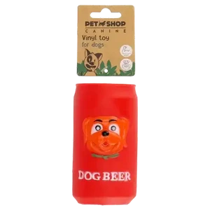 Checkers Sixty60 | Petshop Red Vinyl Beer Can Toy for Dogs