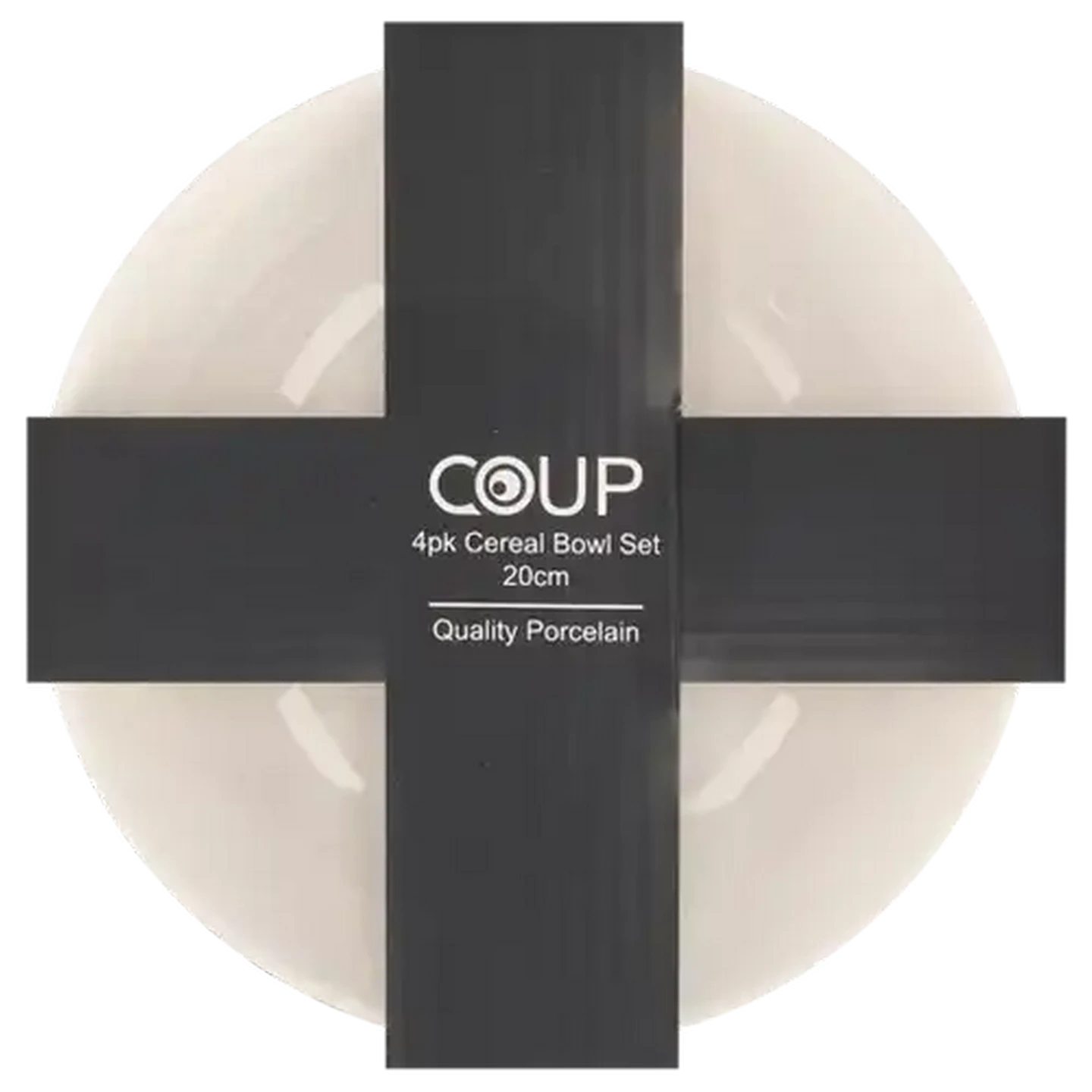 Checkers Sixty60 | Coup White Porcelain Cereal Bowls 20cm 4-Pack