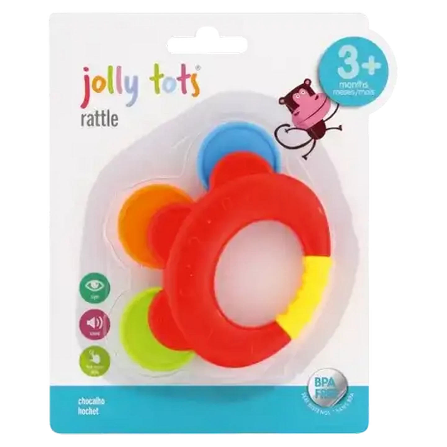 Image of Jolly Tots Tambourine Rattle 3+ Months