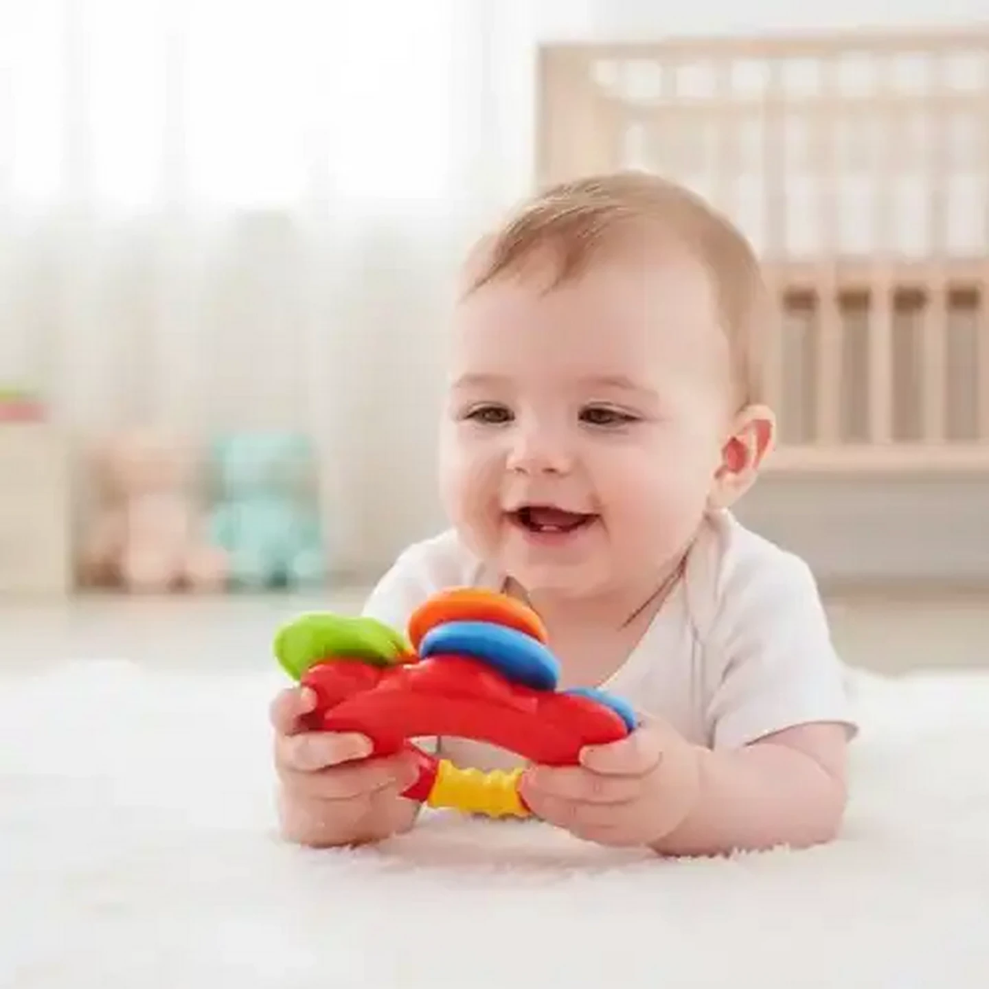 Image of Jolly Tots Tambourine Rattle 3+ Months