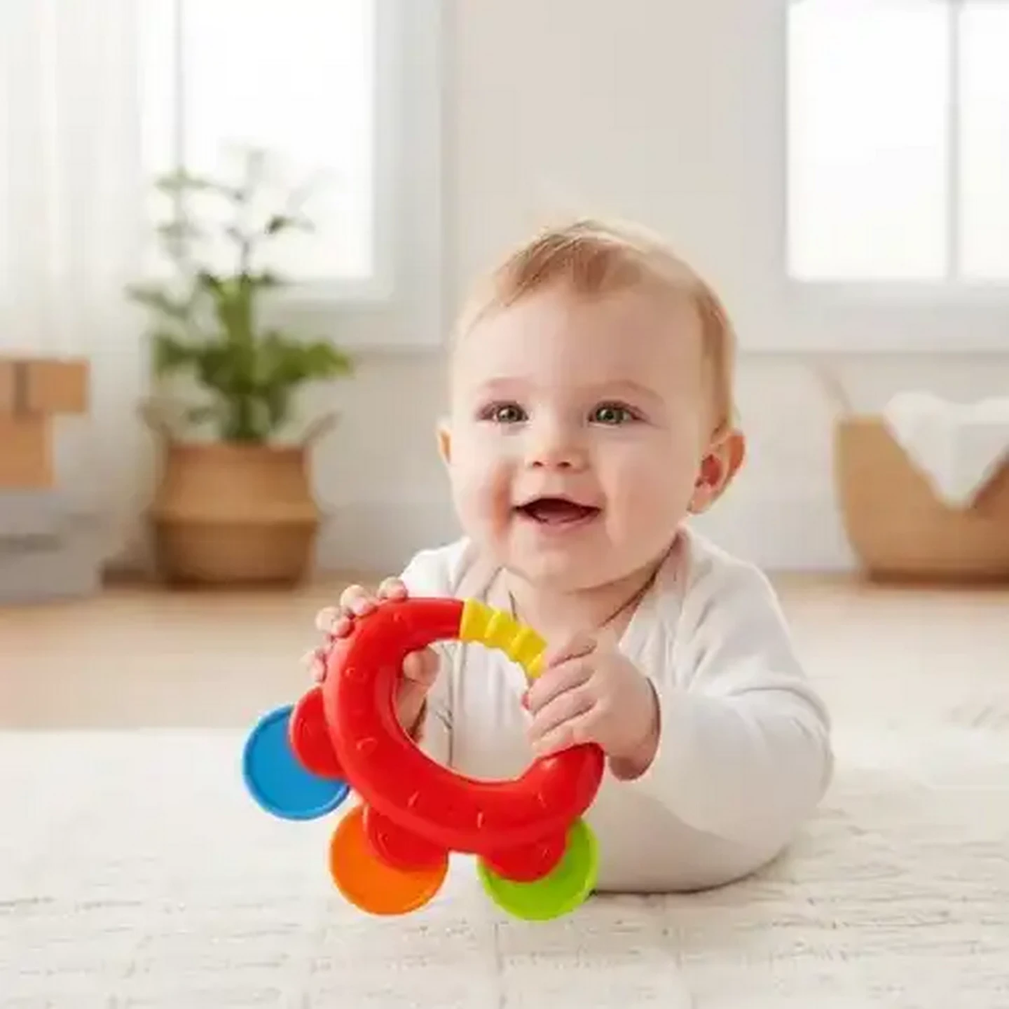 Image of Jolly Tots Tambourine Rattle 3+ Months