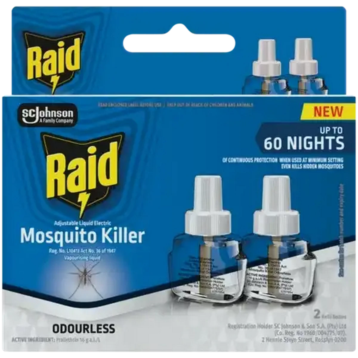 Checkers Sixty60 | Raid Adjustable Liquid Electric Odourless Mosquito ...
