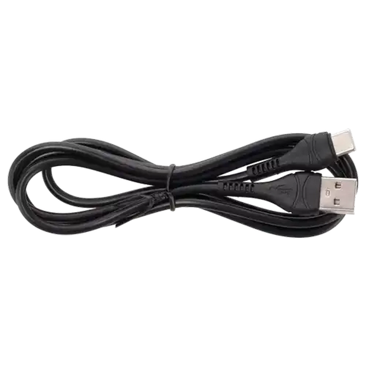 Image of Xceed Talk Black CB6161 USB-A to USB-C PVC Striped Cable 1m