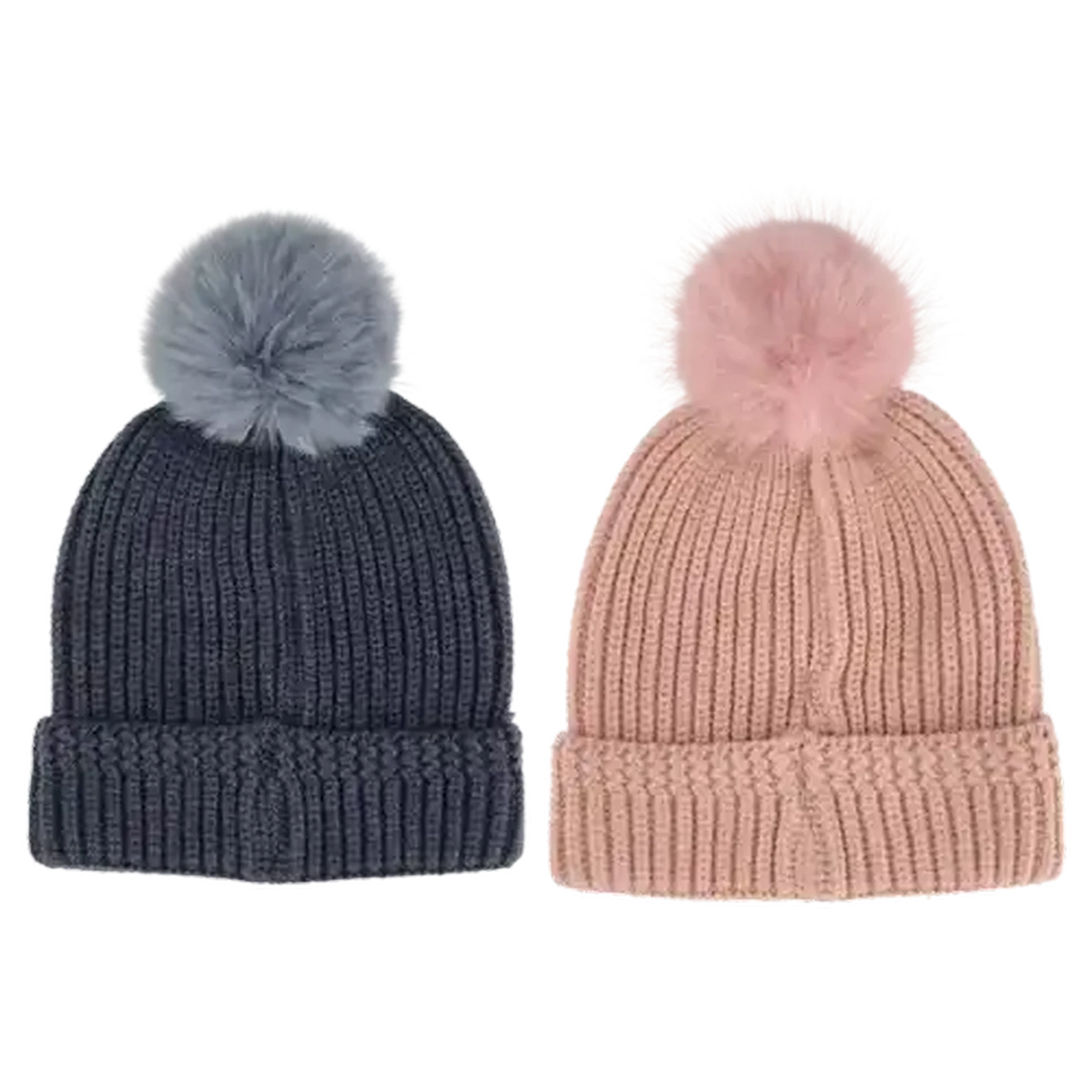 Image of Jolly Tots Pompom Baby Beanie 6 Months + (Colour May Vary)