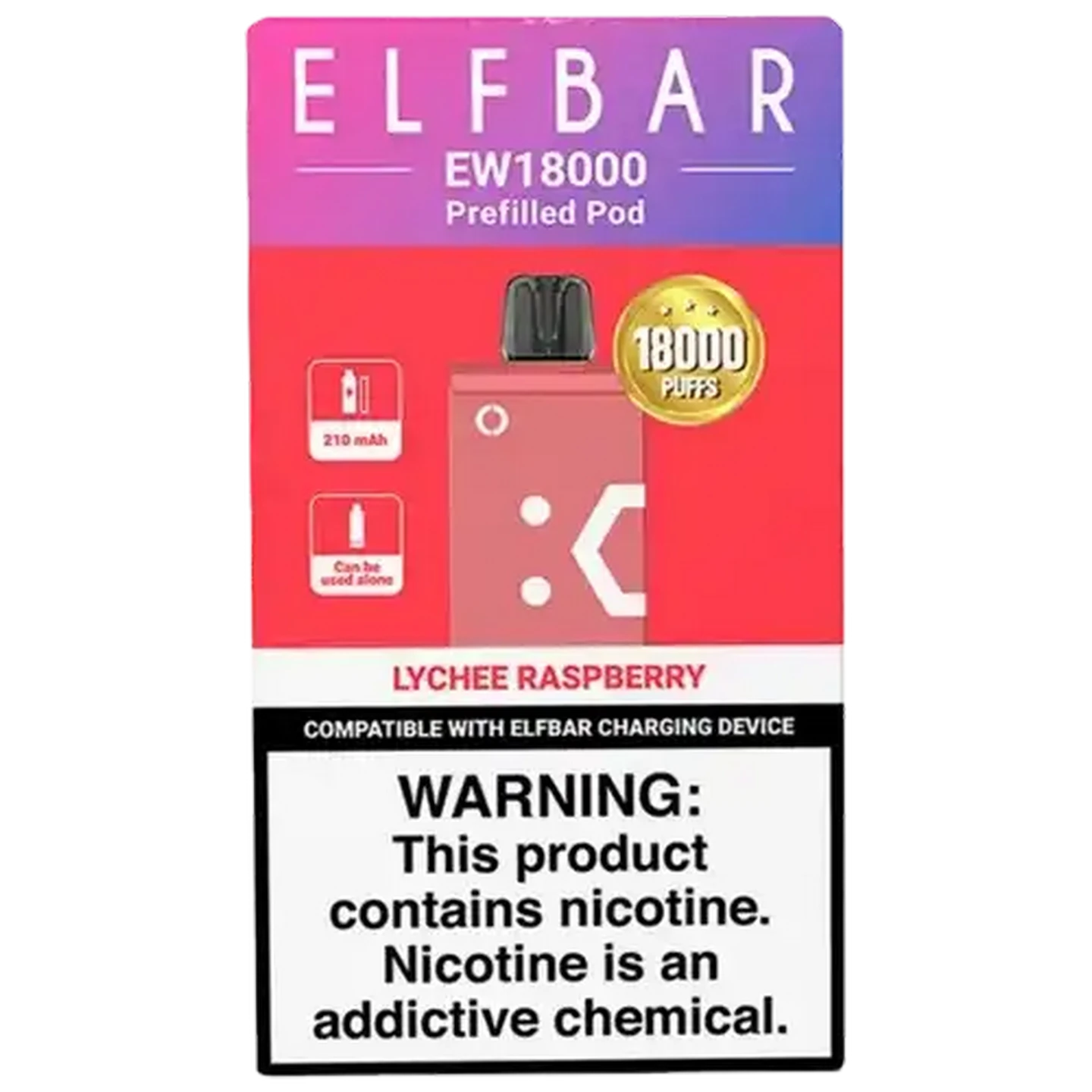 Checkers Sixty60 | ELFBAR EW18000 Lychee Raspberry 5% Disposable