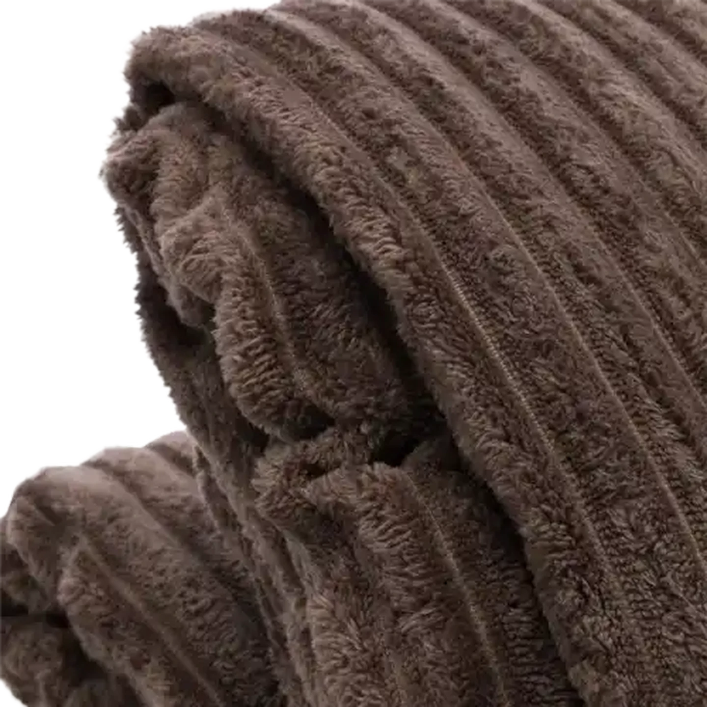 Image of Essentials Sherpa Plush Blanket 200 x 220cm (Colour May Vary)