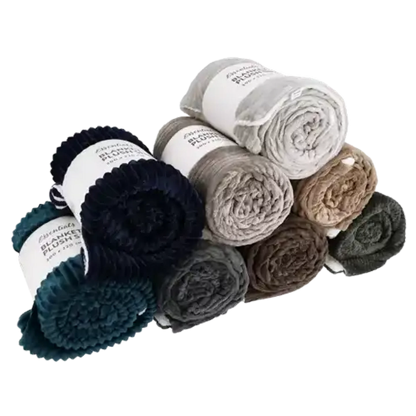 Image of Essentials Sherpa Plush Blanket 200 x 220cm (Colour May Vary)