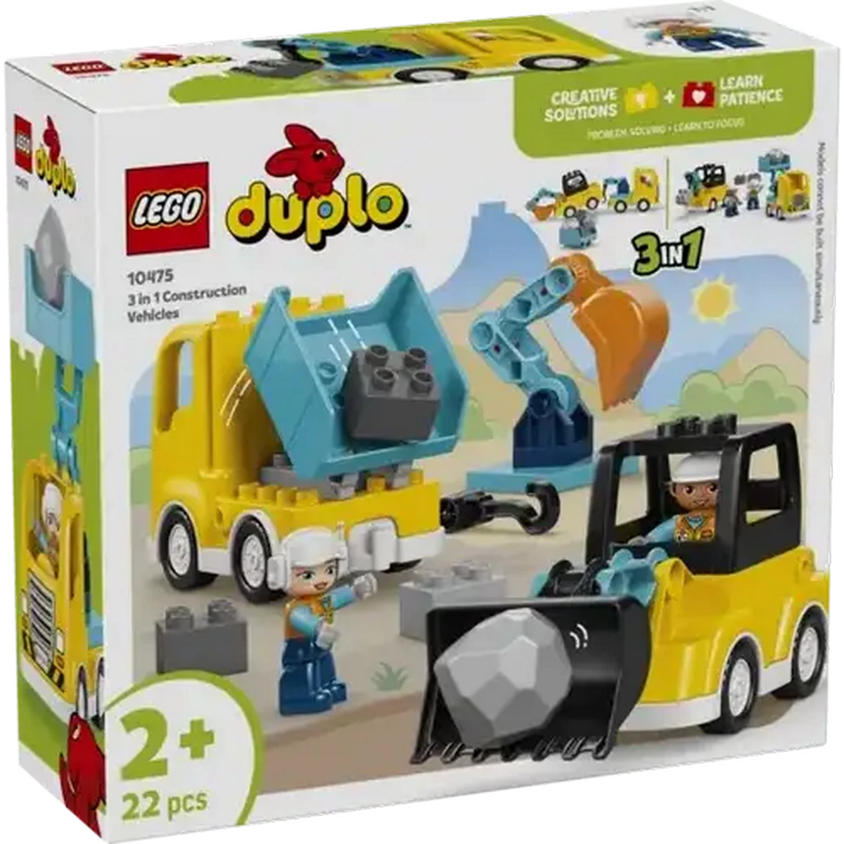ブレ×1 シンフォ×1 テラ×1 ドリ×3 イン×2 Checkers Sixty60 | LEGO® DUPLO Town 3 in 1 Construction Vehicles