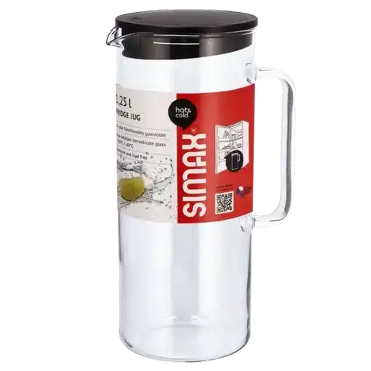 Checkers Sixty60 | Simax Glass Lead-Free Fridge Jug with Lid 1.25L