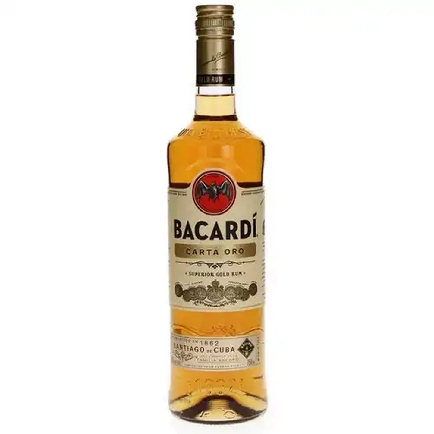 Image of BACARDÍ Carta Oro Gold Rum Bottle 750ml