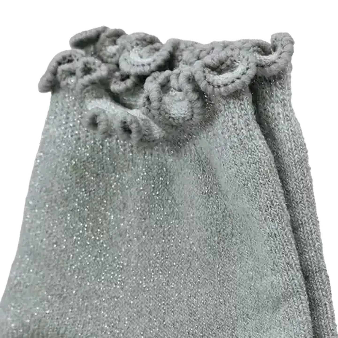 Image of Bare Basics Ladies Low Cut Cotton-Rich Frilly Socks Size 4-7 2-Pack