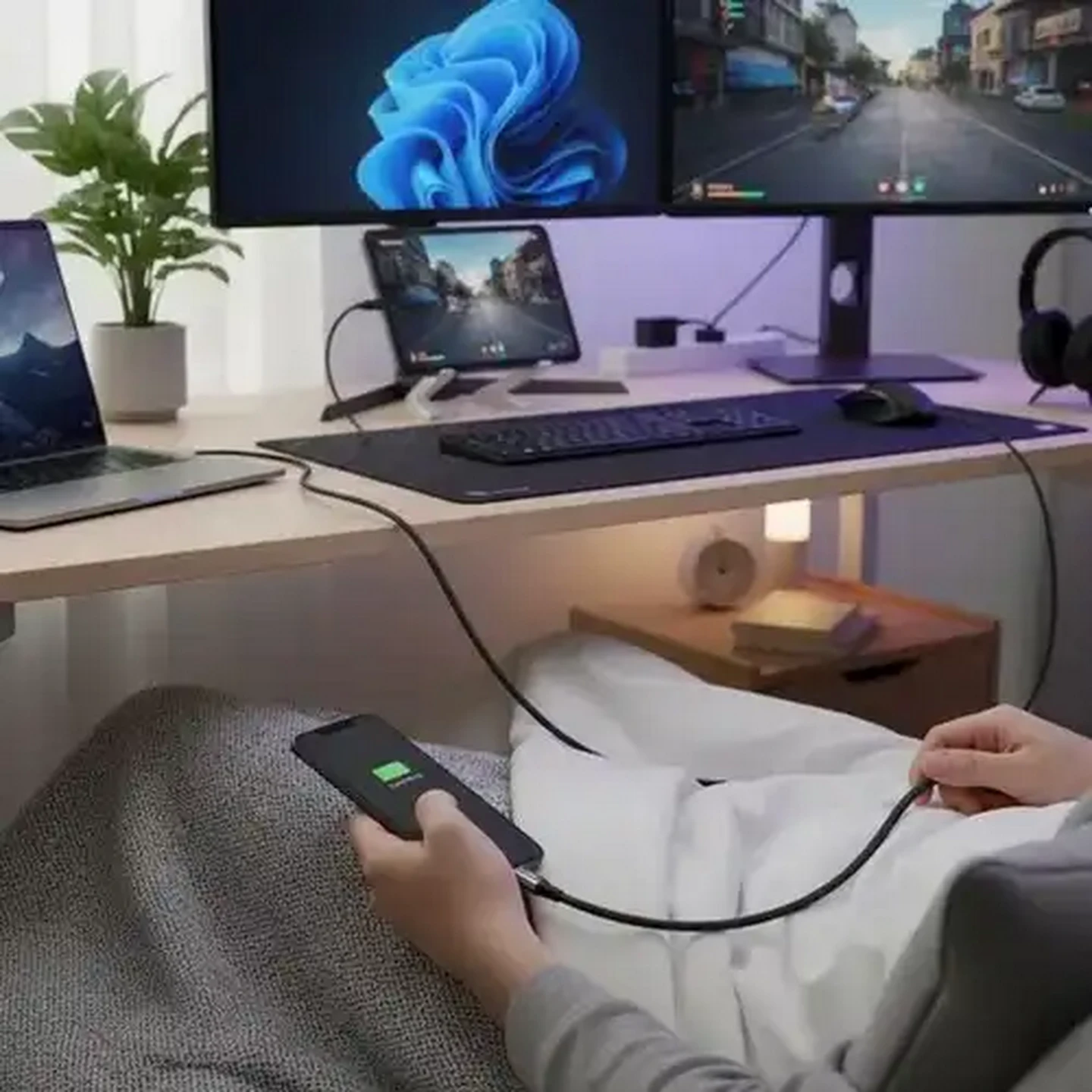 Image of HAVIT USB-C Elbow Cable 60W 2.0m
