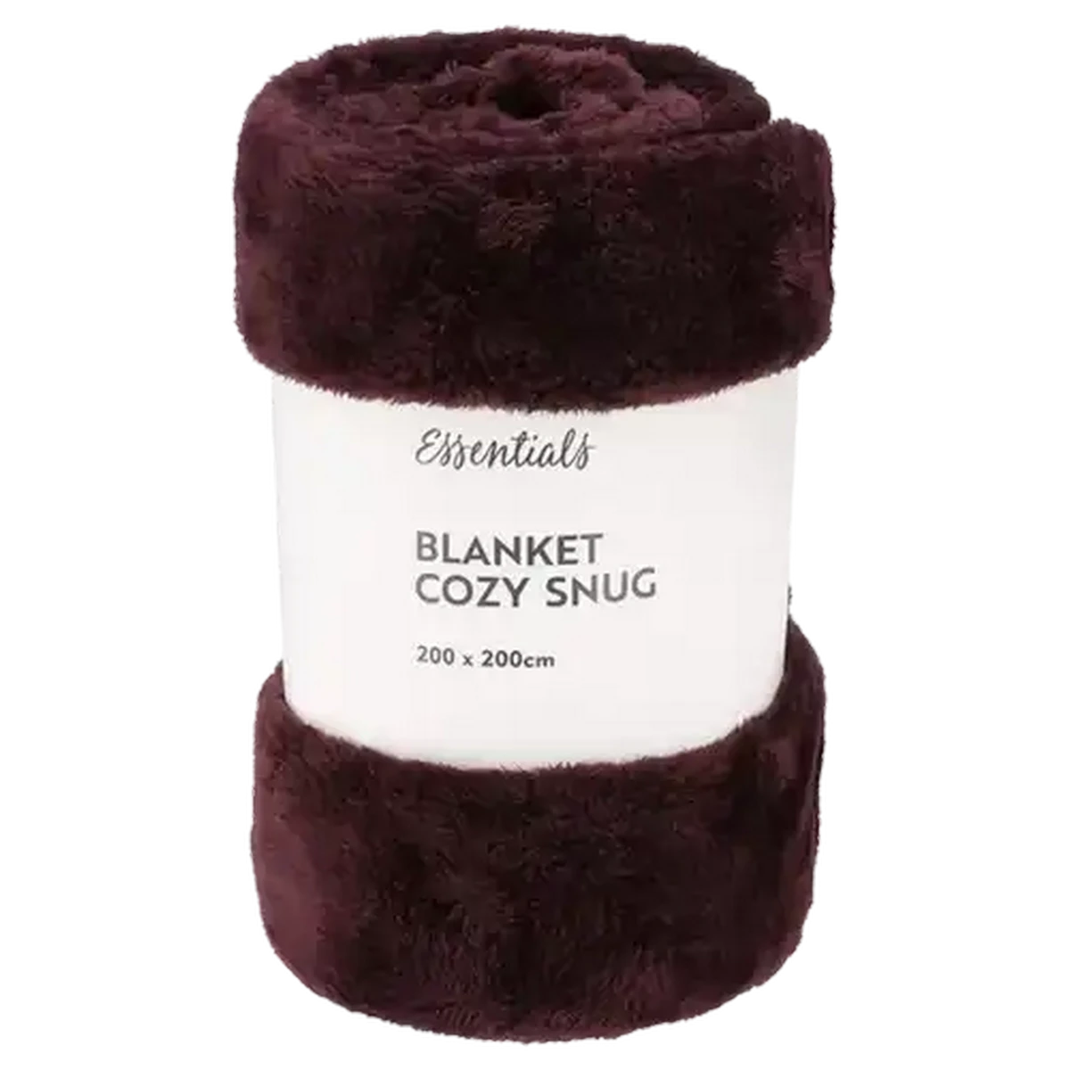 Checkers Sixty60 | Essentials Burgundy Cozy Snug Blanket 200 x 200cm
