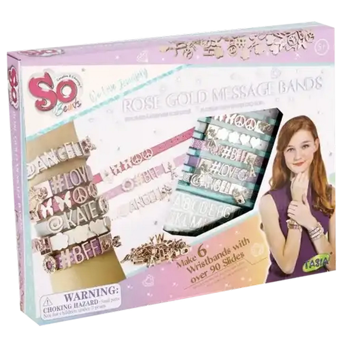 Image of Tasia So Beads Make 6 Rose Gold Message Bands