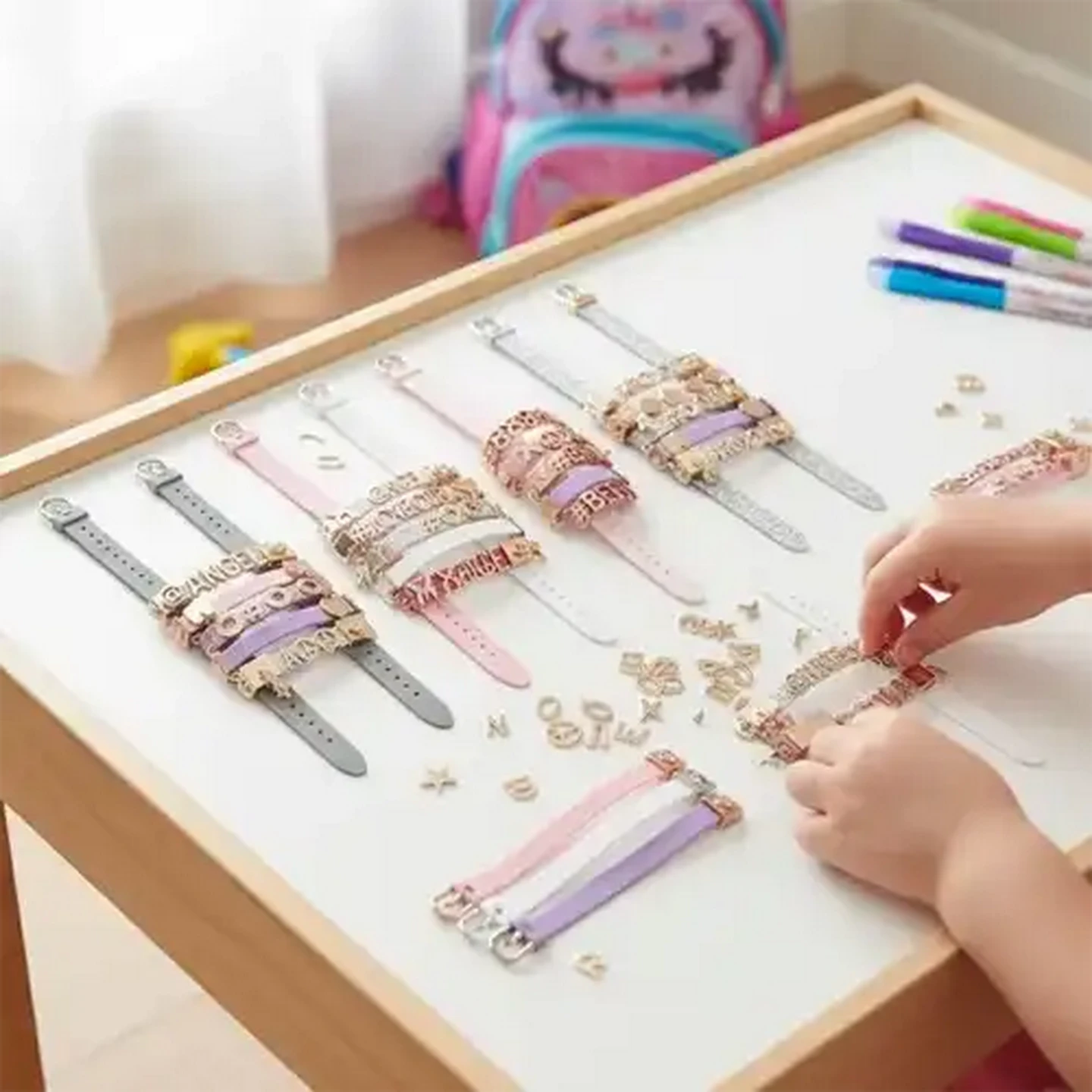 Image of Tasia So Beads Make 6 Rose Gold Message Bands