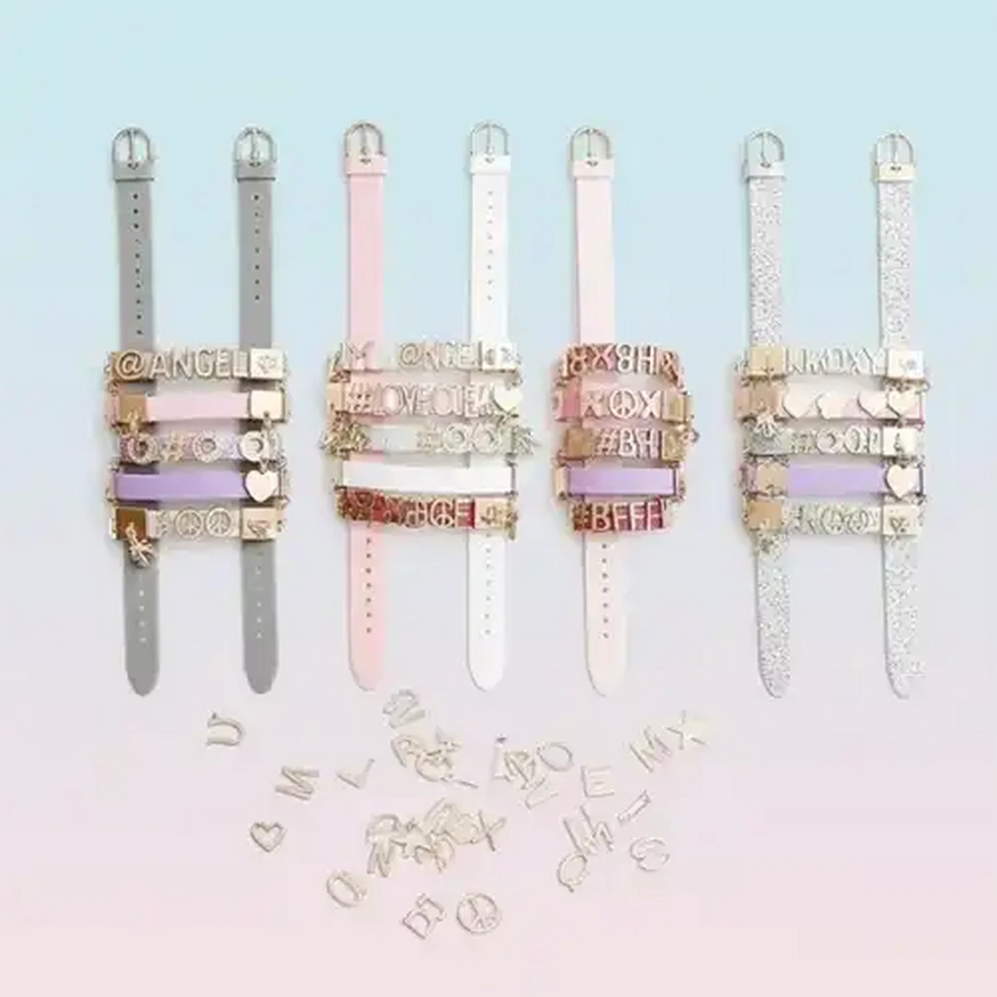 Image of Tasia So Beads Make 6 Rose Gold Message Bands