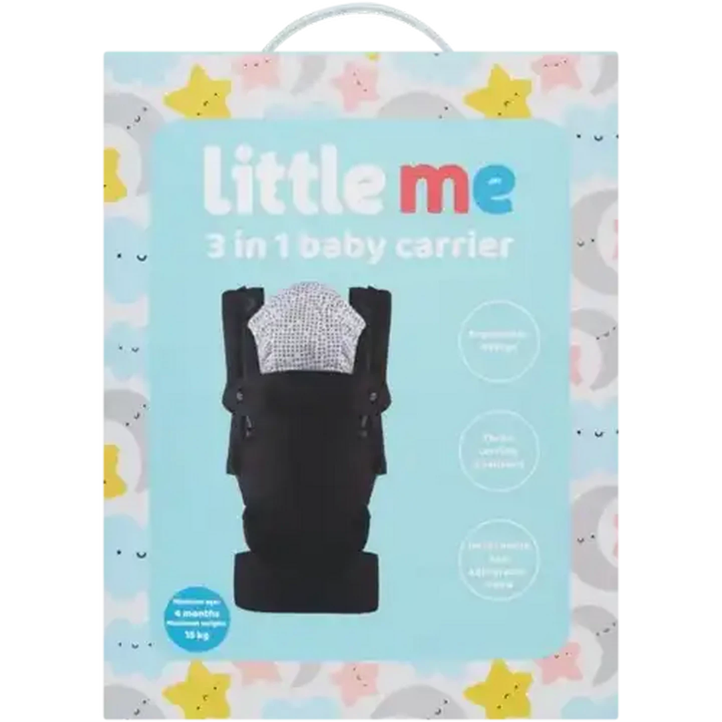 Checkers Sixty60 | Little Me Black 3-in-1 Baby Carrier
