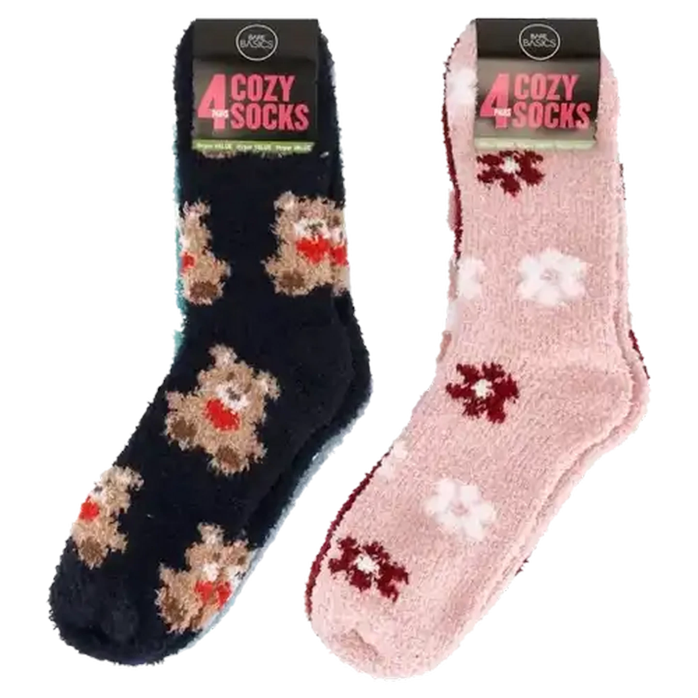 Image of Bare Basics Hyper Value Pack Ladies Socks 4-Pack (Design May Vary)
