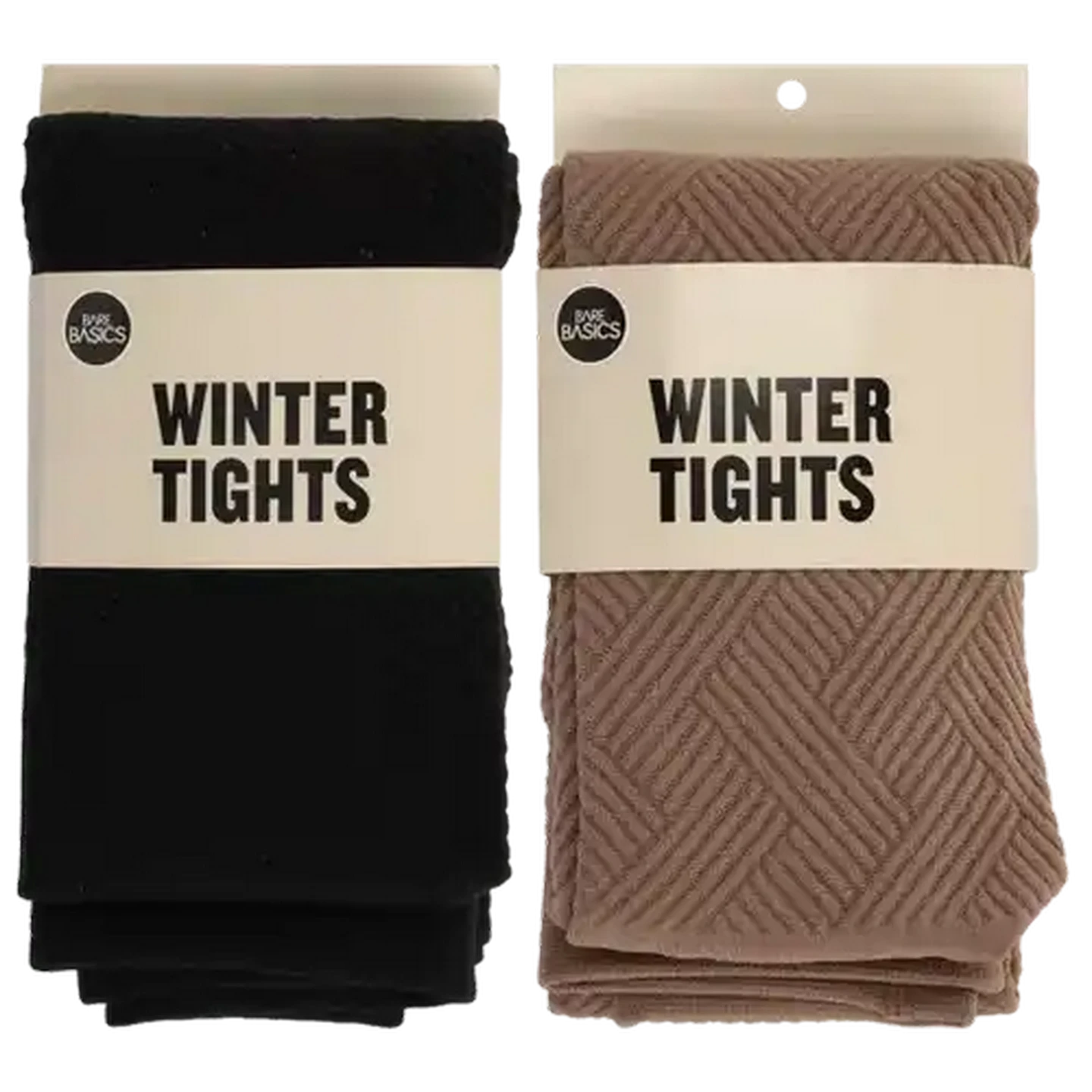 Image of Bare Basics Ladies Large Stripe Winter Tights (Colour May Vary)