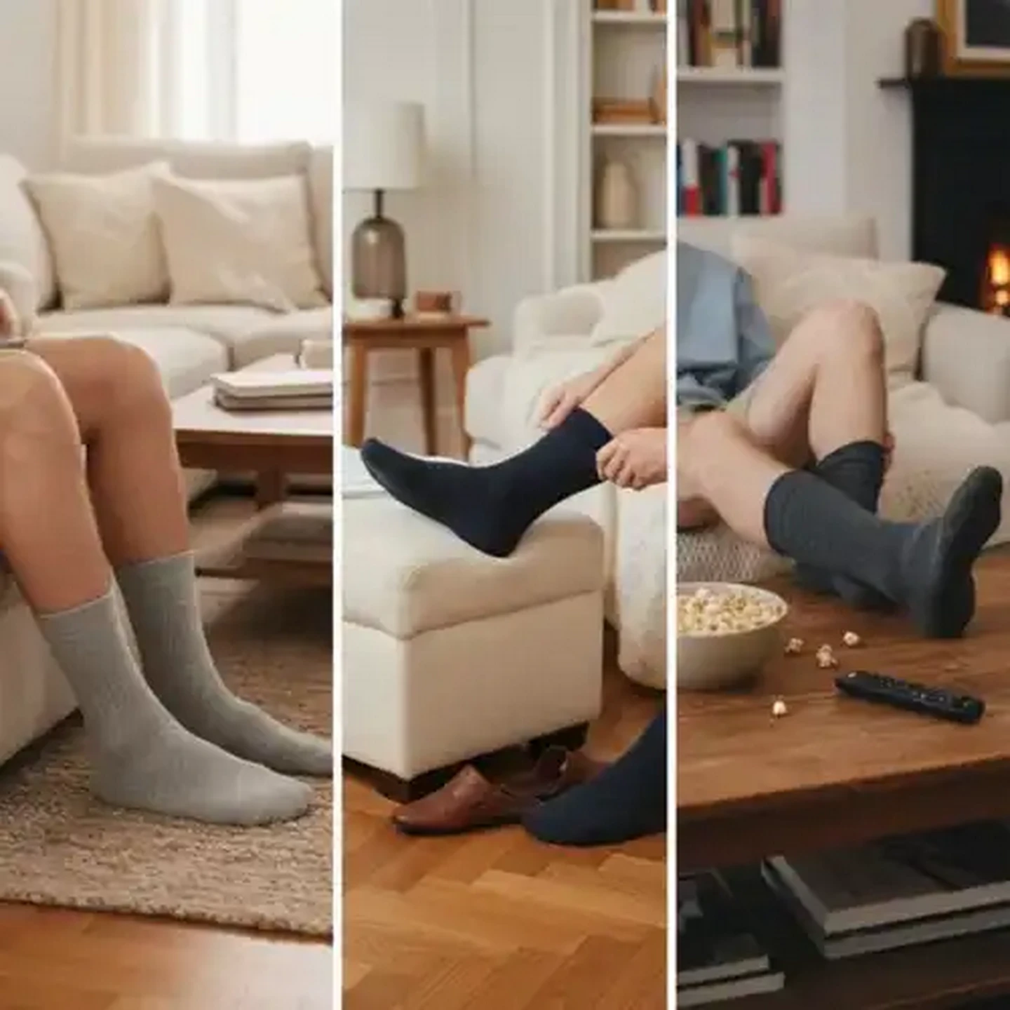 Image of Bare Basics Cotton Rich Chunky Terry Men's Socks Size 7-11 3-Pack
