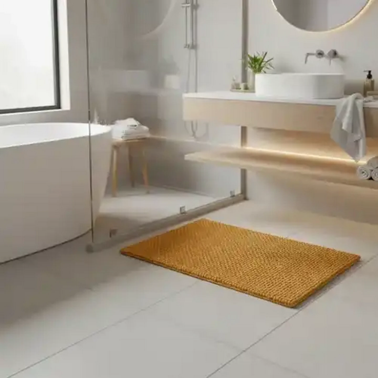 Image of Essentials Mustard Signature Bath Mat 50 x 70cm