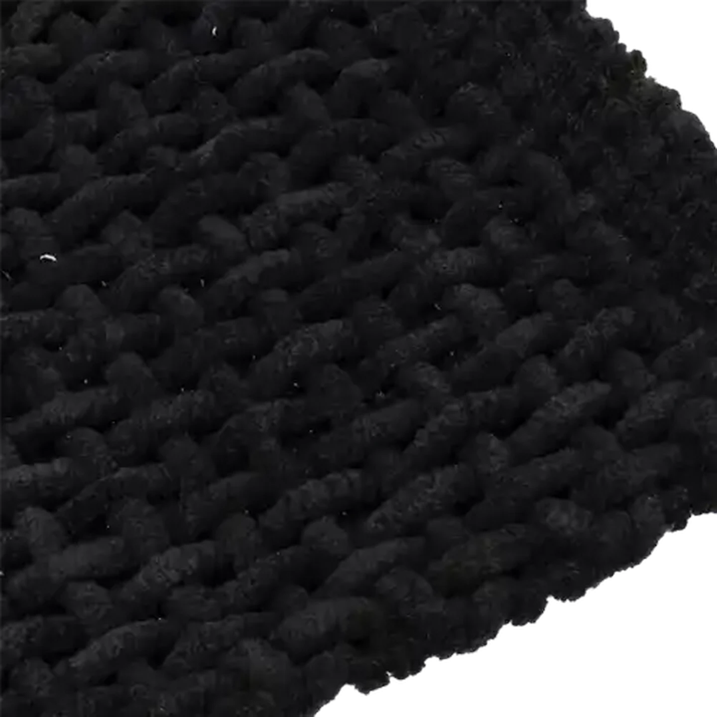 Image of Essentials Black Signature Bath Mat 50 x 70cm