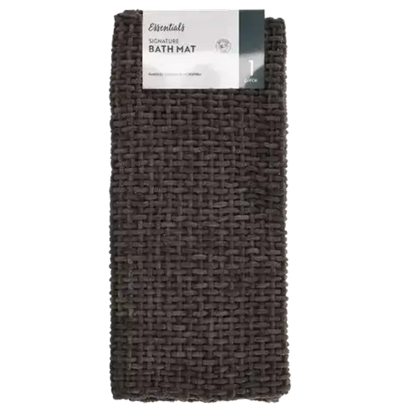 Image of Essentials Charcoal Signature Bath Mat 50 x 70cm