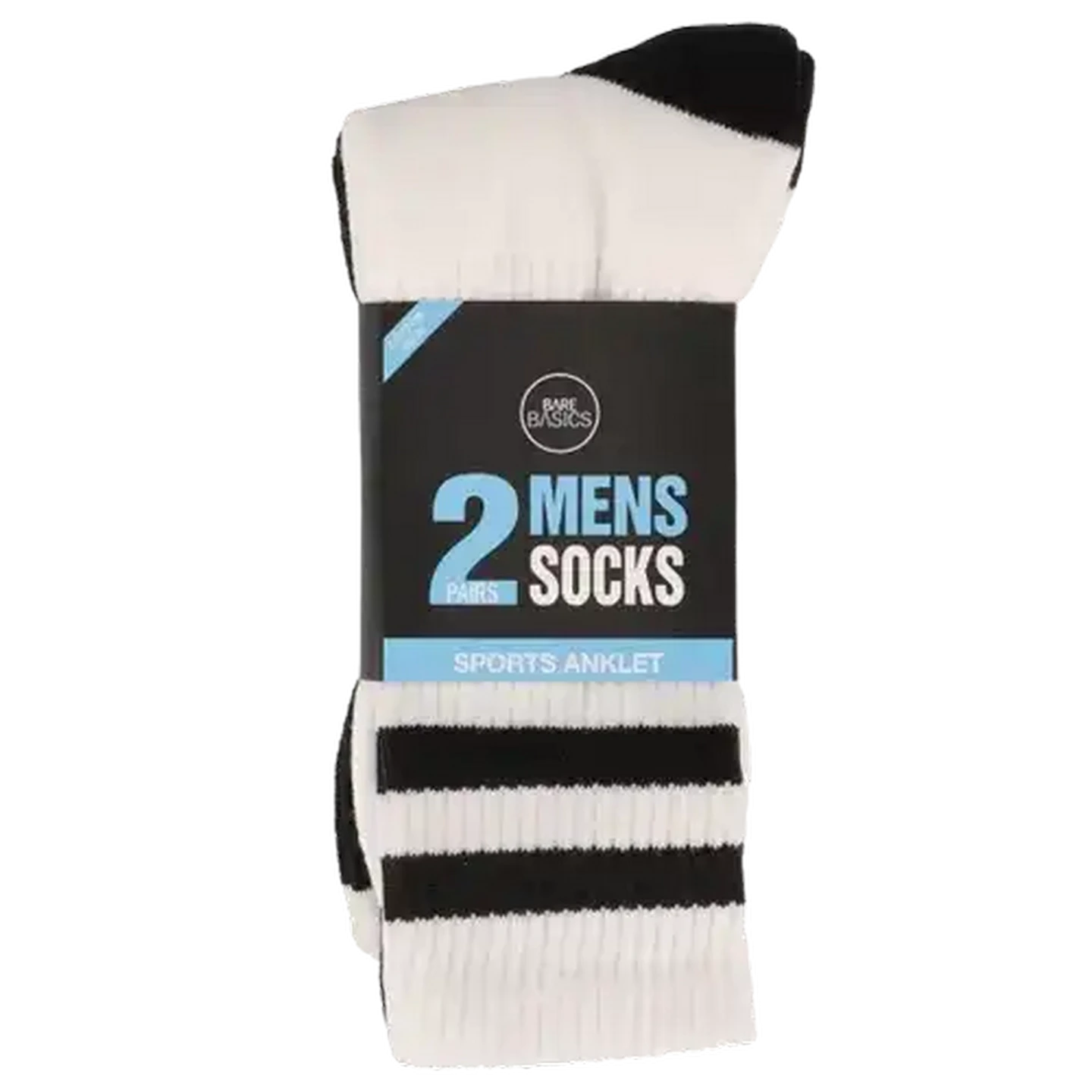 Image of Bare Basics Men's Cotton Rich Sports Anklet Multisport Socks Size 7-11