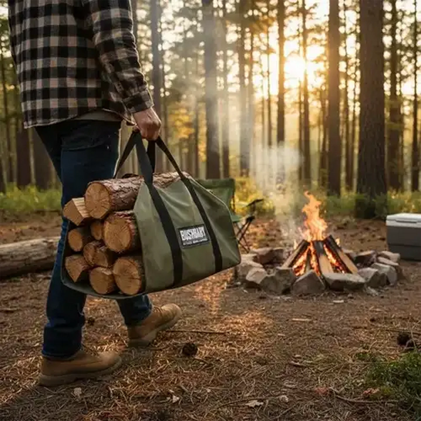 Checkers Sixty60 | Bush Baby Olive Green Firewood Bag