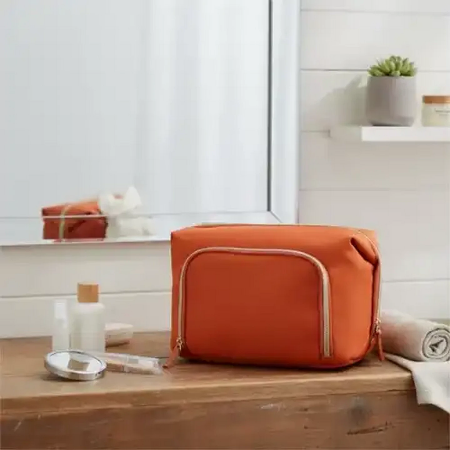バッグ Sahara Checkers Sixty60 | Sahara Halfmoon Double Compartment Toiletry Bag