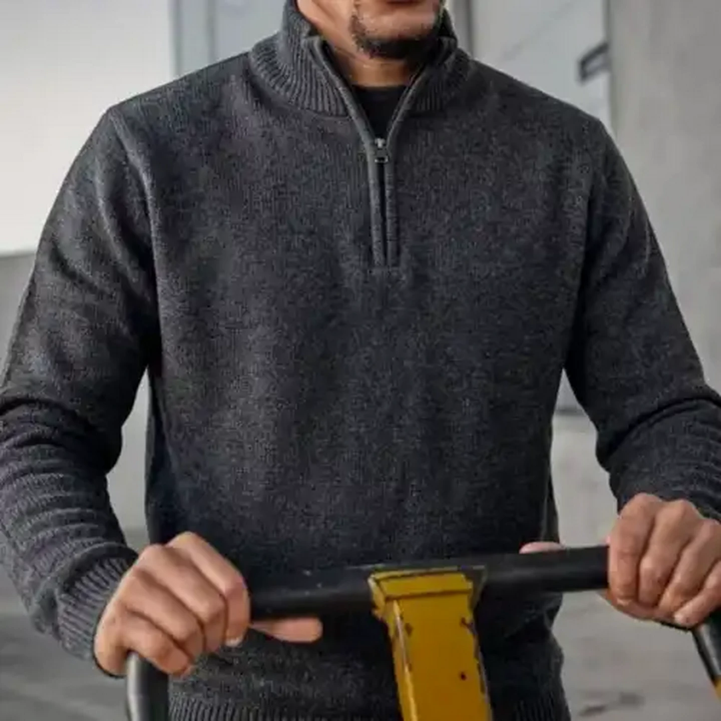 Checkers Sixty60 | Jonsson Workwear Men's Charcoal 1/4 Zip Jersey