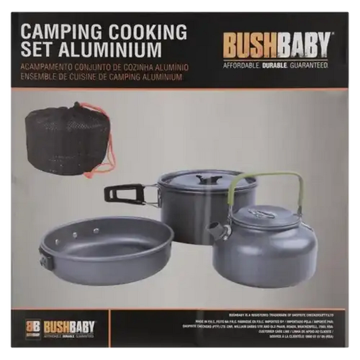 Image of Bush Baby Aluminum Camping Cooking Set 4 Piece