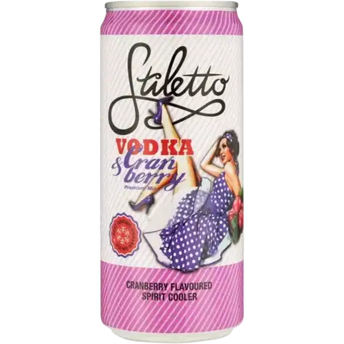 Checkers Sixty60 | Stiletto Cranberry Flavoured Spirit Cooler Can
