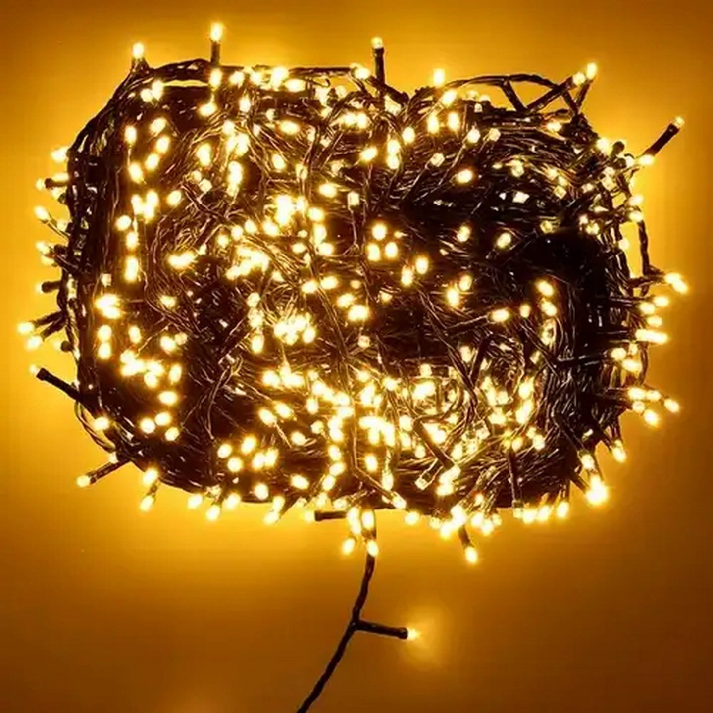 Image of Cluster String Warm White LED Lights 1000 Piece