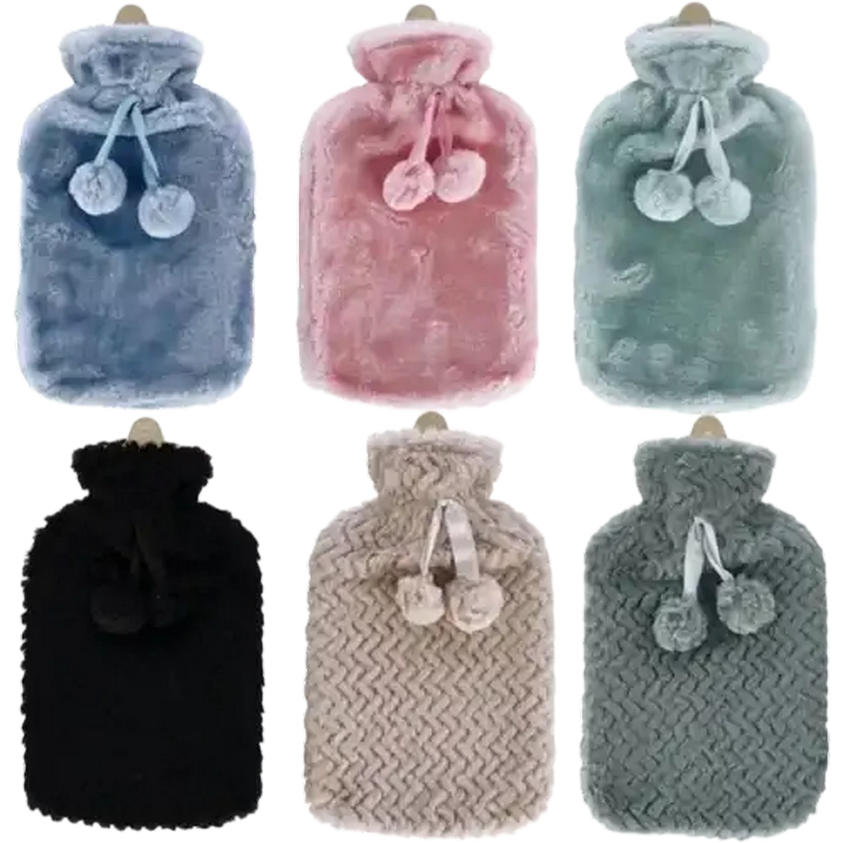 置物 PomPom Bottle 2015  Checkers Sixty60 | TravelVac Plush Pom Pom Hot Water Bottle 2L