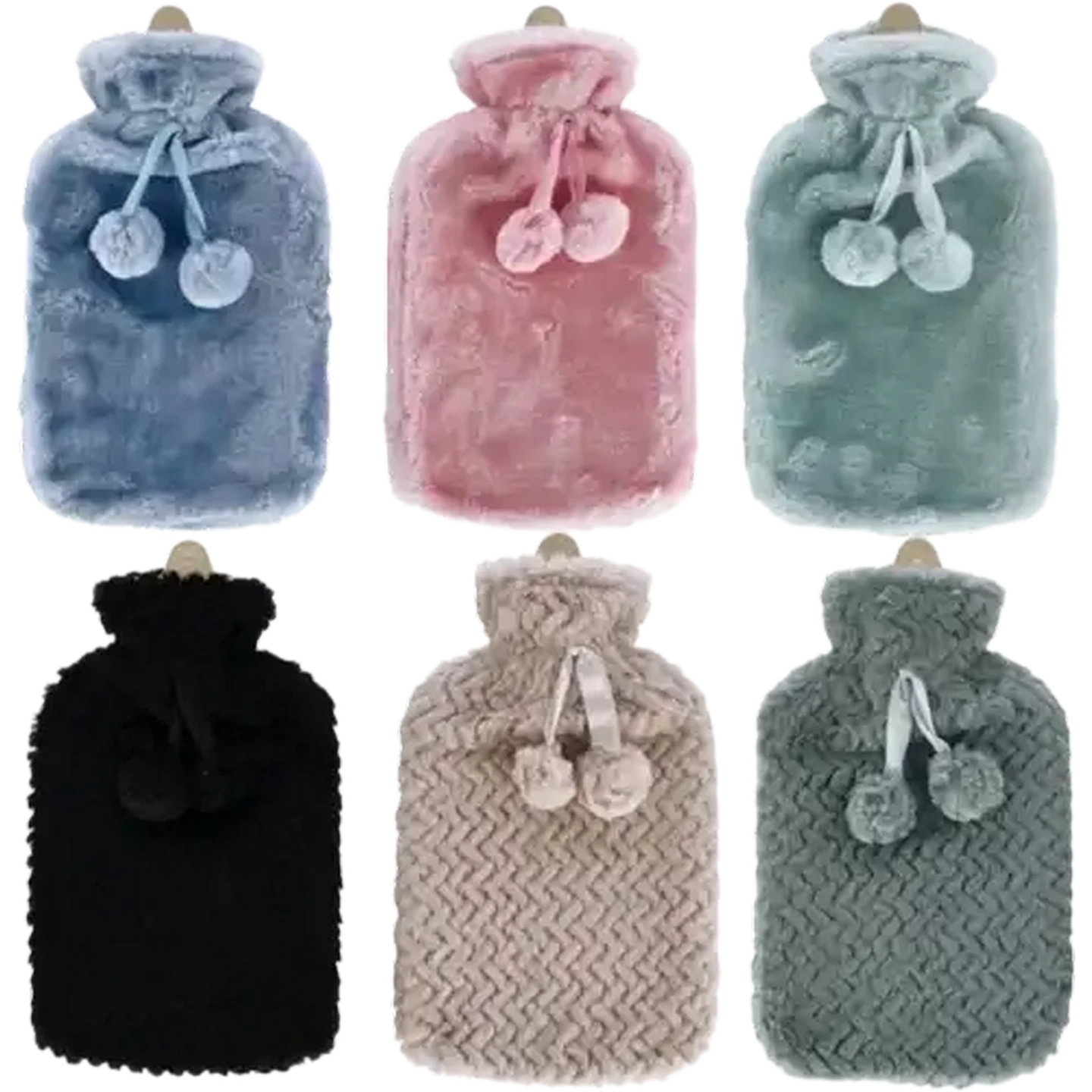 Checkers Sixty60 | TravelVac Plush Pom Pom Hot Water Bottle 2L