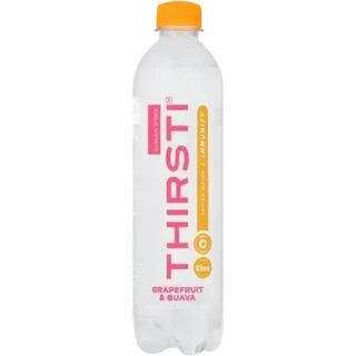 Thirsti Grapefruit & Guava Flavoured Sugar Free Sparkling Immunity Drink 500ml