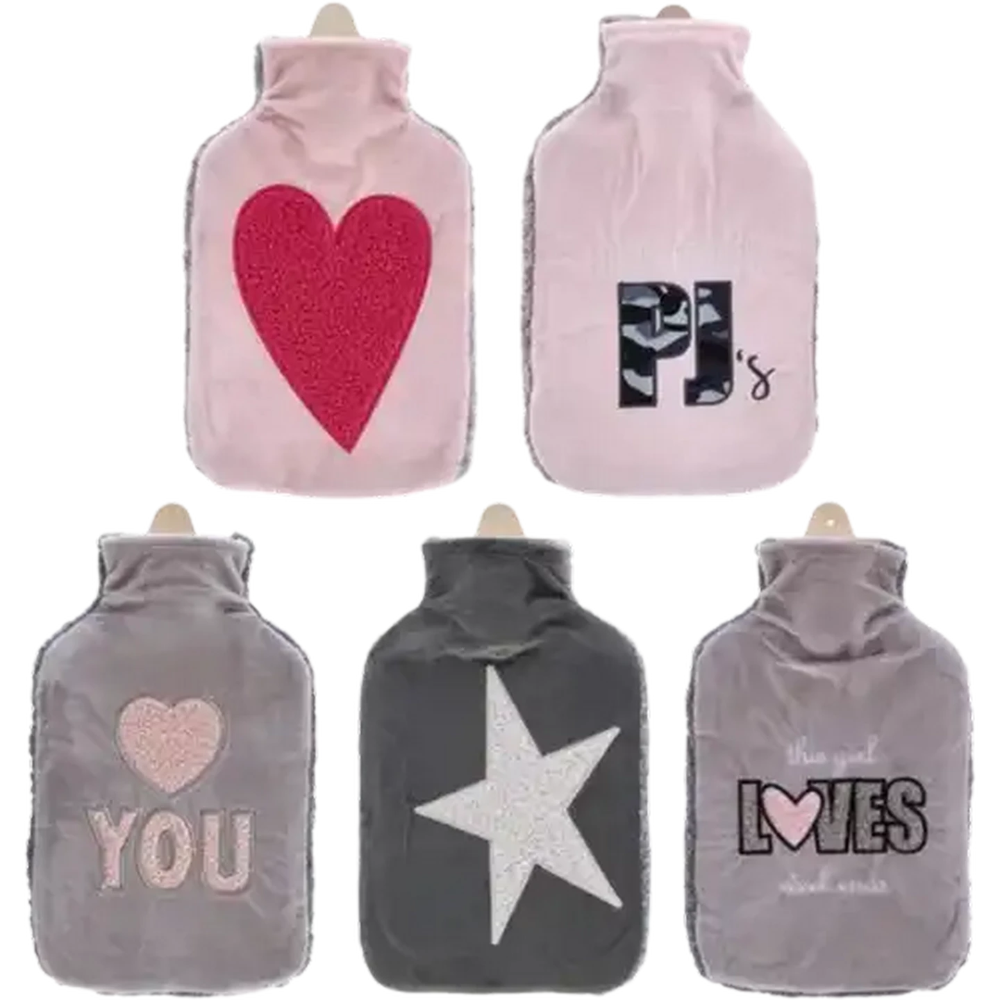 Image of General Hot Water Bottle with Fleece Cover 2L