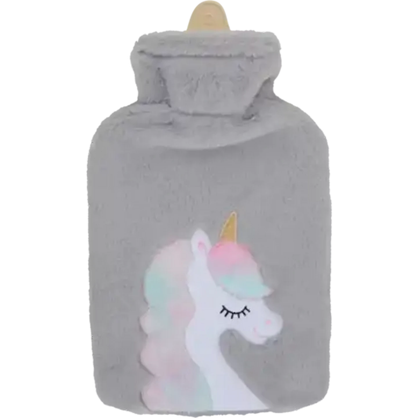 Image of Animals Fluffy Hot Water Bottle 2L (Design May Vary)