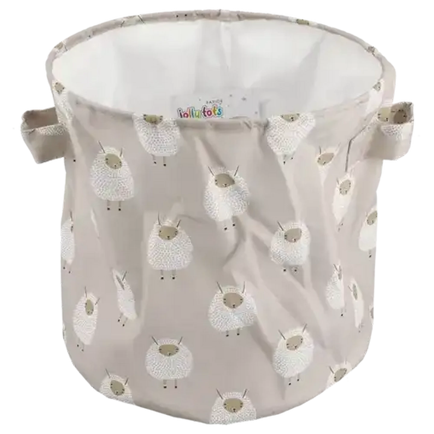 Image of Jolly Tots Little Sheep Collapsable Fabric Storage Bin 42 x 40cm