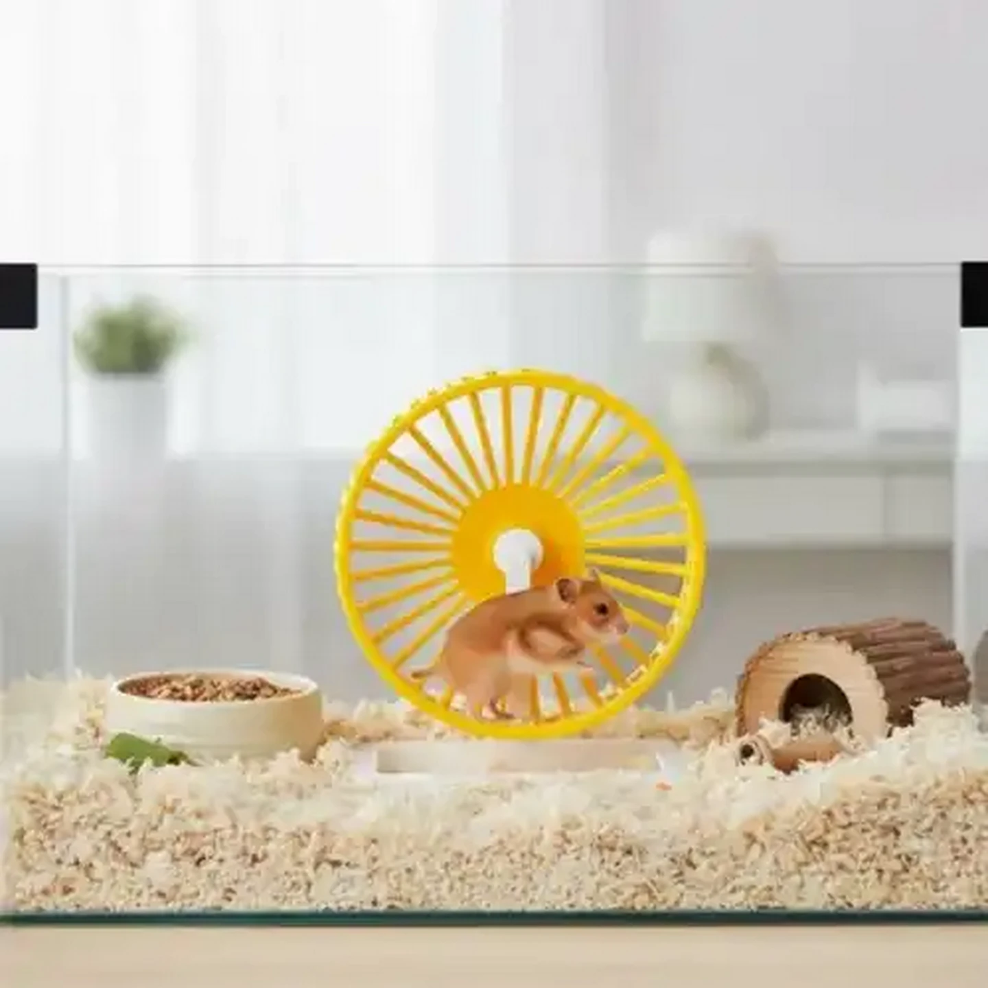 Checkers Sixty60 | Daro Yellow Plastic Clip On Cage Hamster Wheel