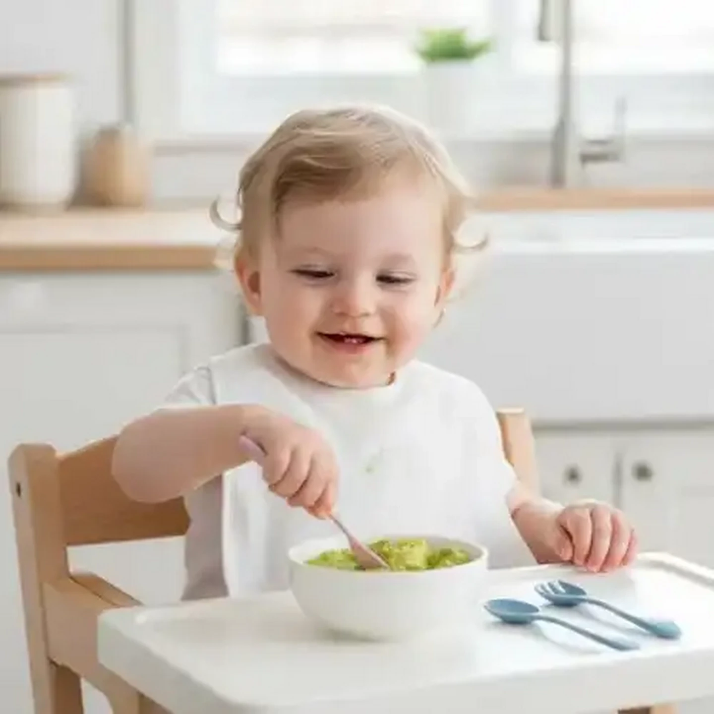 Image of Jolly Tots Fork & Spoon Set 6 Months + (Colour May Vary)
