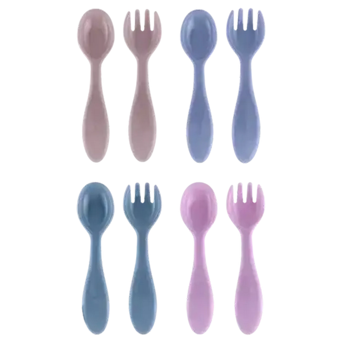 Image of Jolly Tots Fork & Spoon Set 6 Months + (Colour May Vary)