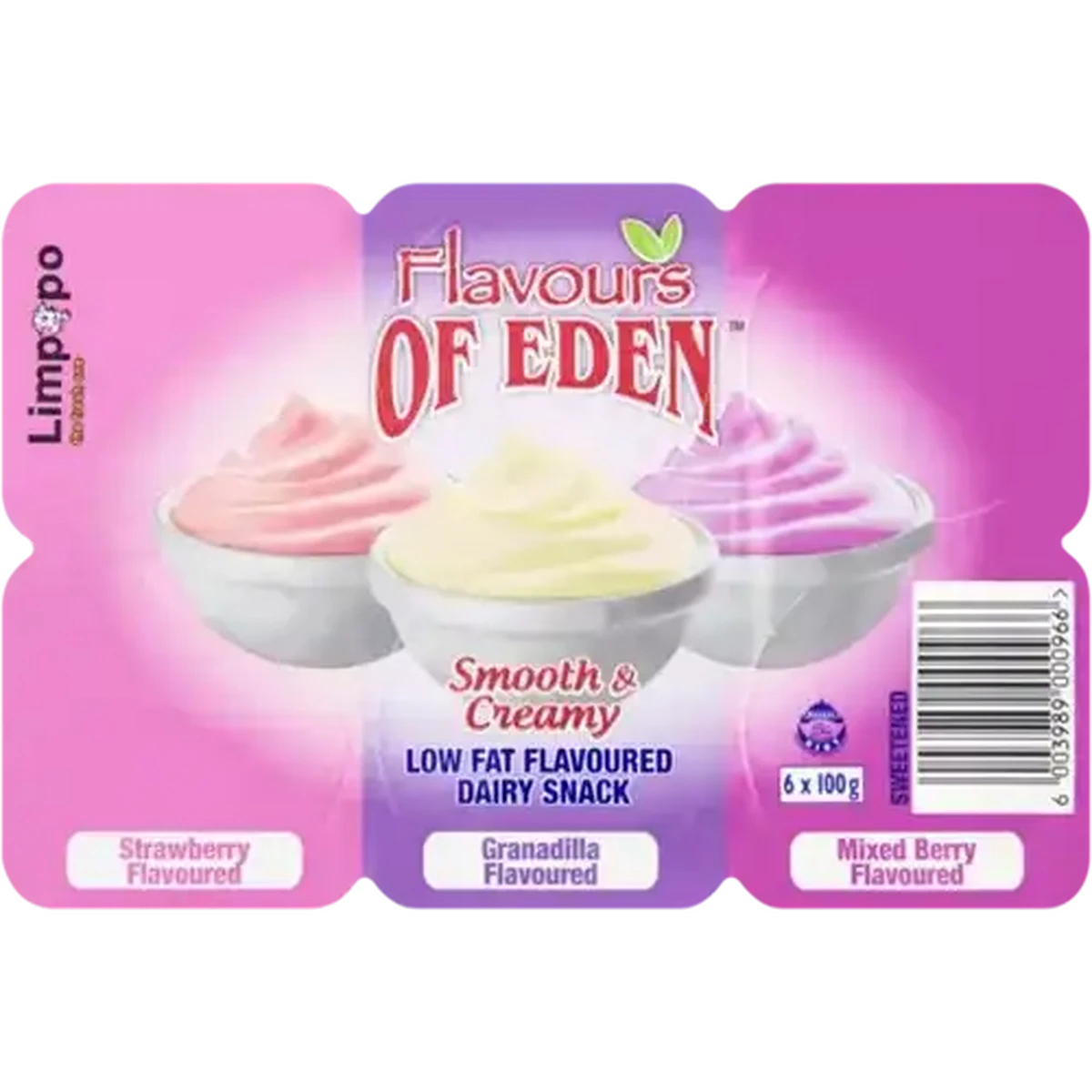 Checkers Sixty60 | Fruits of Eden Assorted Low Fat Dairy Snack 6 x
