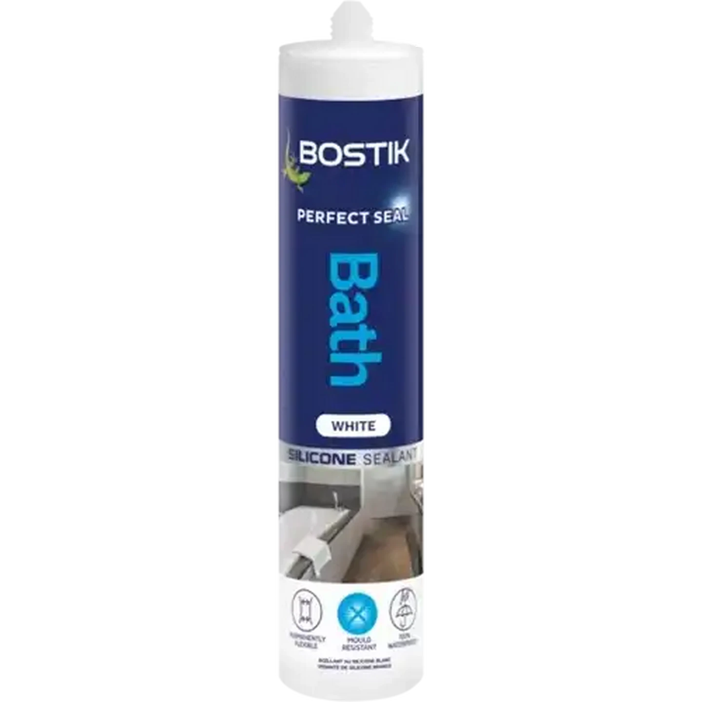 Image of Bostik White Bath Silicone Sealant 280ml