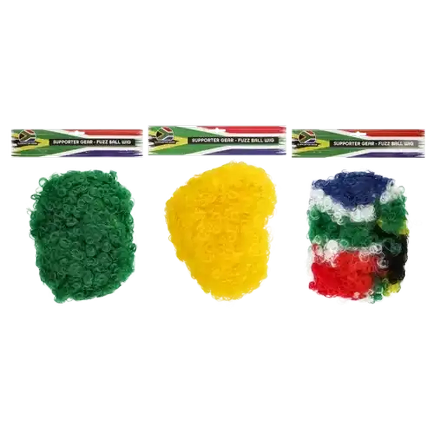 Image of South African Supporter Gear Wig (Colour May Vary)