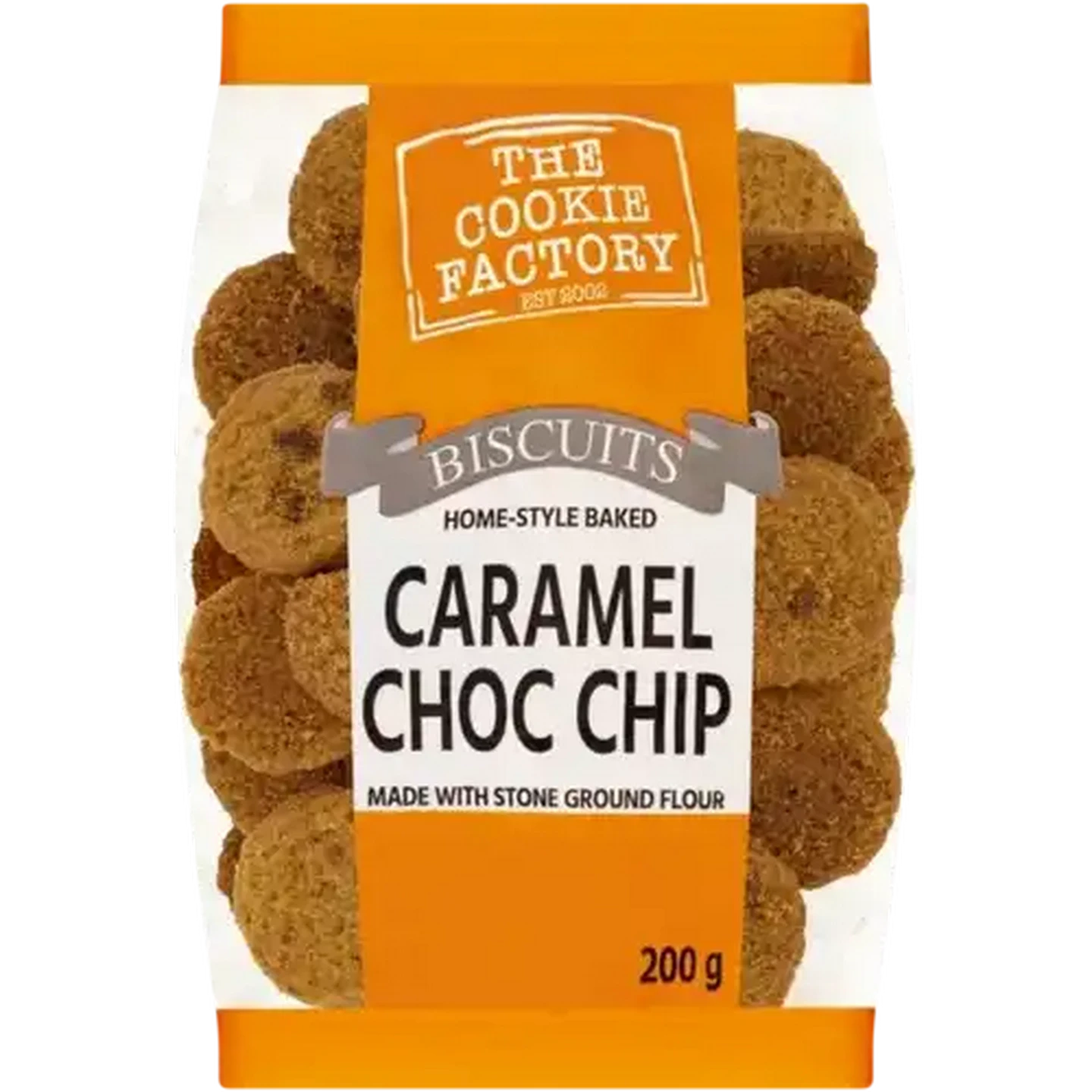 Checkers Sixty60 | The Cookie Factory Caramel Choc Chip Biscuits 200g