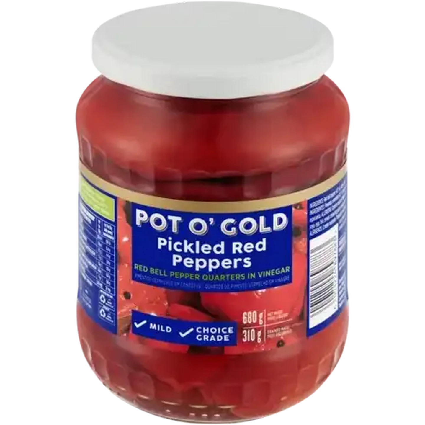 Image of Pot O' Gold Pickled Red Peppers 680g