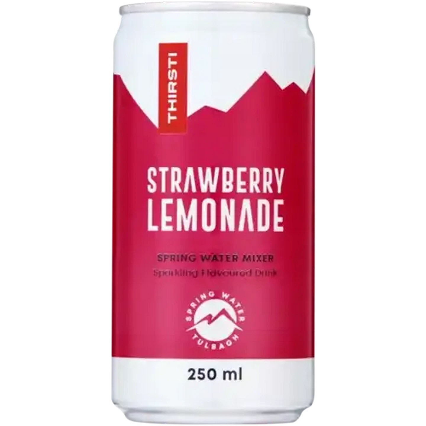 Image of Thirsti Strawberry Lemonade Flavoured Sparkling Spring Water Mixer 250ml