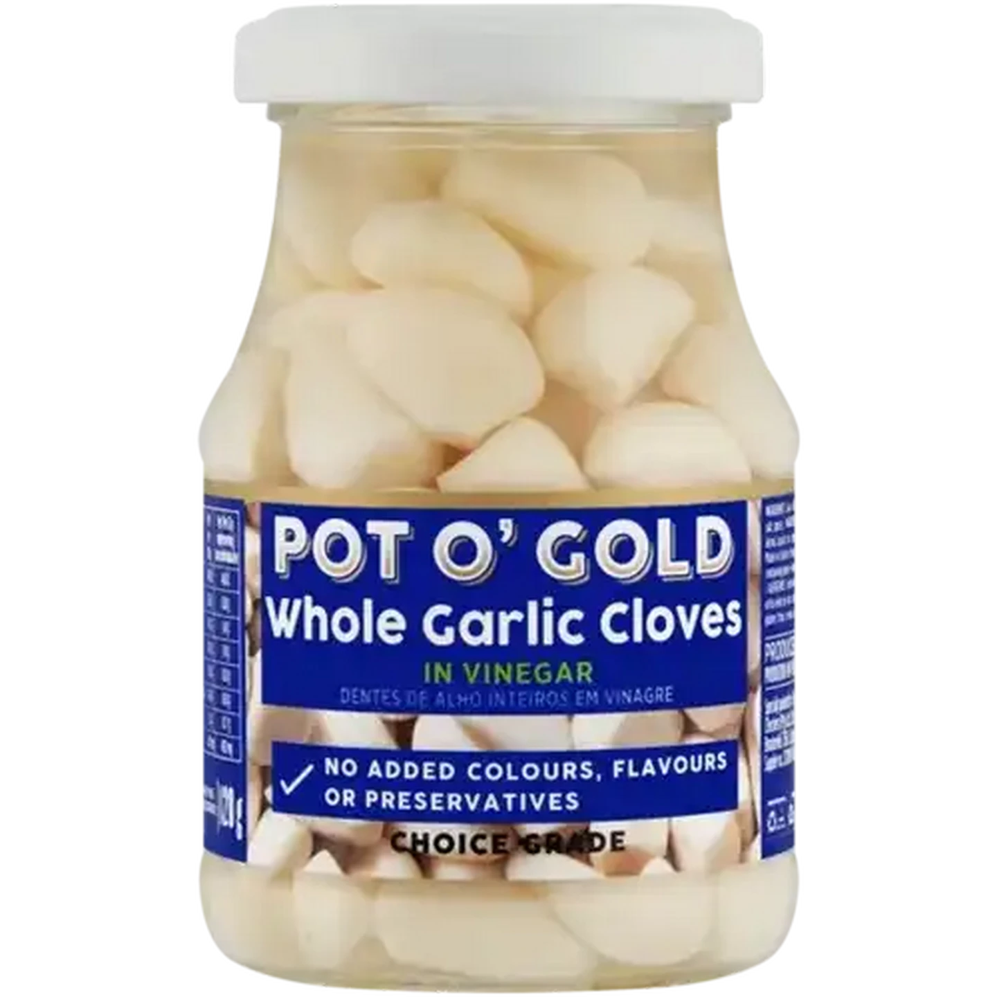 Image of Pot O' Gold Whole Garlic Cloves in Vinegar 190g